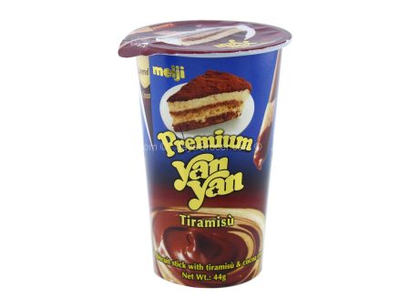 Meiji Premium Yan Yan Tiramisu Biscuit Stick 44g For Sale