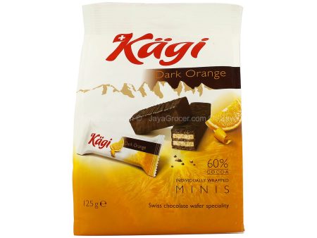 Kagi Dark Orange Mini Chocolate Wafer 125g Online Hot Sale