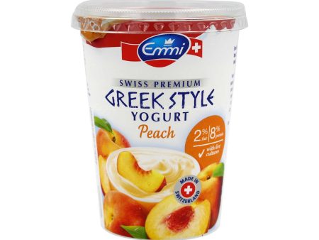 Emmi Greek Style Yogurt Peach 450g Hot on Sale