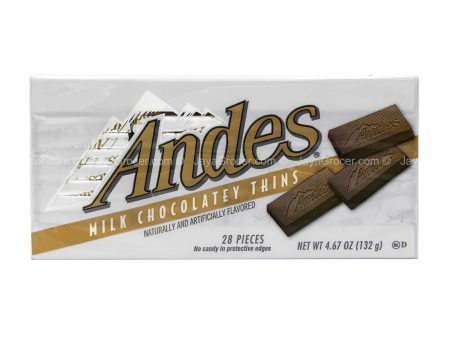 Andes Milk Chocolate Thins 132g Online Hot Sale