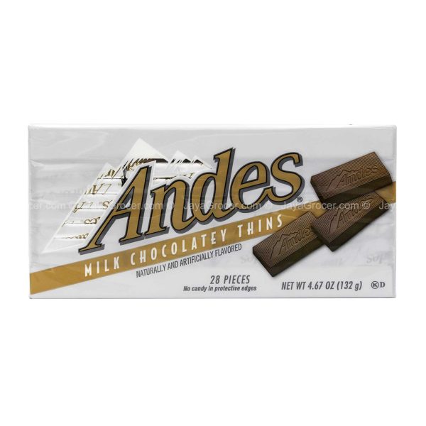 Andes Milk Chocolate Thins 132g Online Hot Sale