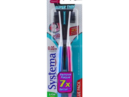 Systema Charcoal Toothbrush Soft 2pcs Online Hot Sale