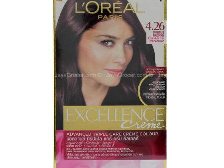 L Oreal Paris Excellence Creme Hair Colour 4.26 Purple Brown 1unit For Discount