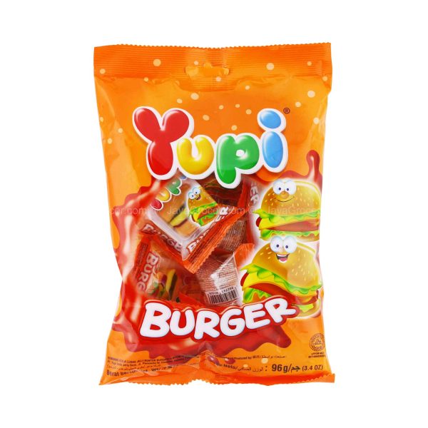 Yupi Mini Burger Bag Gummy Candy 90g Online