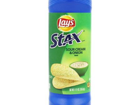 LAY S  STAX SOUR CRM ONION 5.5OZ *1 Hot on Sale