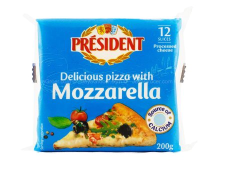 President Mozzarella Sliced Cheese 200g Discount