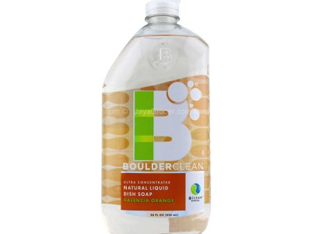 Boulder Clean Natural Liquid Dish Soap Valencia Orange 828ml Hot on Sale