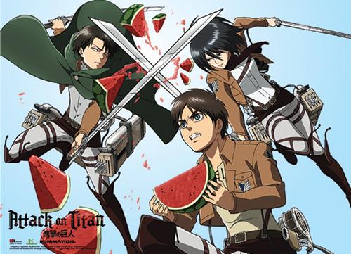 Attack on Titan: Attack on Watermelon Special Edition Wall Scroll Hot on Sale