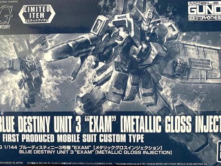 Gundam: Blue Destiny Unit 3  Exam  (Metallic Gloss Injection) HG Model Hot on Sale