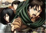 Attack on Titan 2: Eren, Mikasa & Levi Wall Scroll Online now