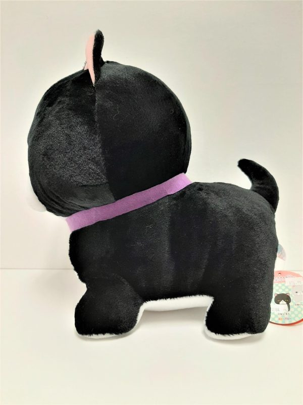 Amuse: Black and White Munchkin Cat 14  Plush Online Hot Sale