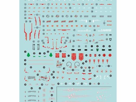 Gundam: No. 111 RG Gundam Astray Red Frame Decal Sale