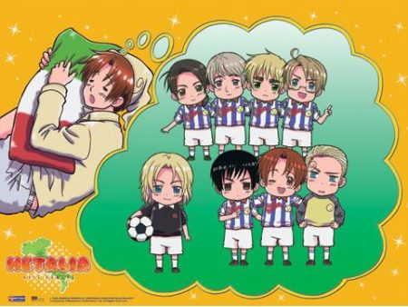 Hetalia: Football Team Wall Scroll Cheap