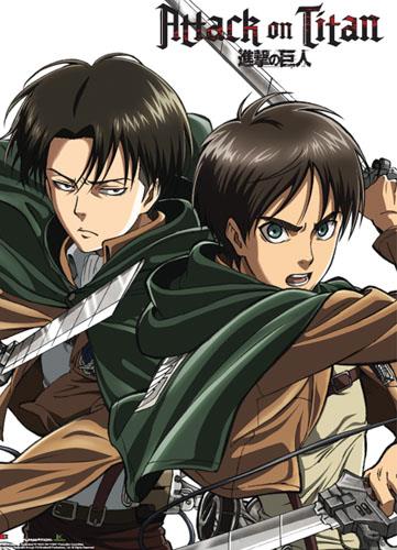 Attack on Titan: Eren & Levi Special Edition Wall Scroll Online now