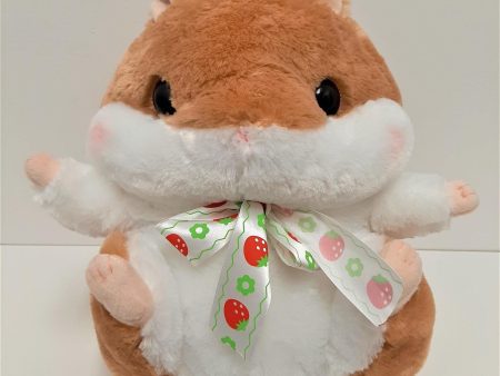 Amuse: Brown Hamster with Bow 14  Plush Online Sale