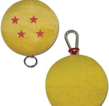 Dragon Ball Z: 4-Star Plush Key Holder Key Chain on Sale