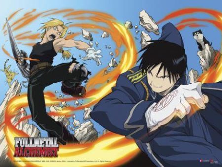 Fullmetal Alchemist: Ed vs. Mustang Fabric Poster Online Sale