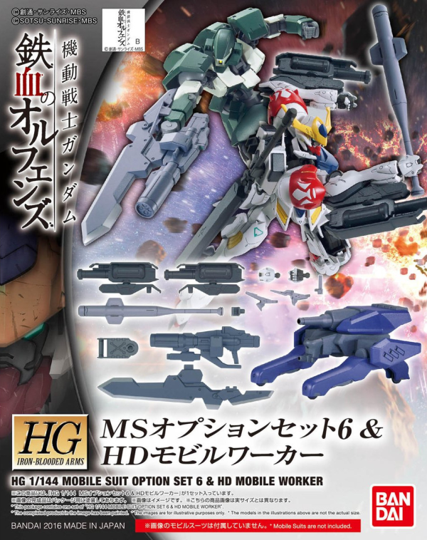 Gundam: MS Option Set 6 & HD Mobile Worker HG Model Option Pack Online Sale