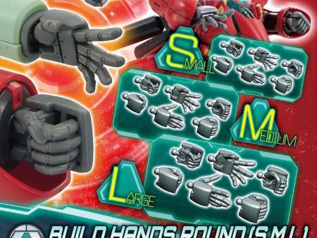 Gundam: Build Hands Round (S,M,L) HG Model Option Pack Cheap