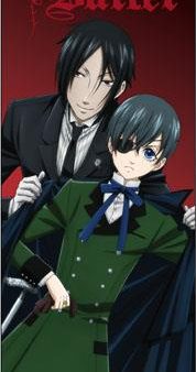 Black Buter: Ciel & Sebastian Coat Human Sized Wall Scroll Online