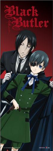 Black Buter: Ciel & Sebastian Coat Human Sized Wall Scroll Online