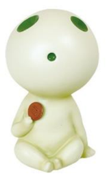 Princess Mononoke: Kodama Glow in the Dark Coin Bank Supply