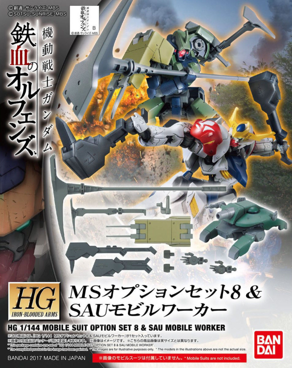 Gundam: MS Option Set 8 & SAU Mobile Worker HG Model Option Pack For Sale