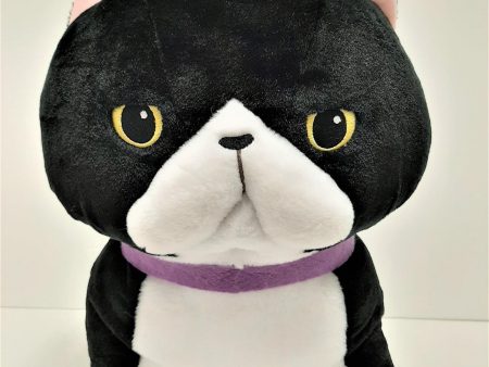 Amuse: Black and White Munchkin Cat 14  Plush Online Hot Sale