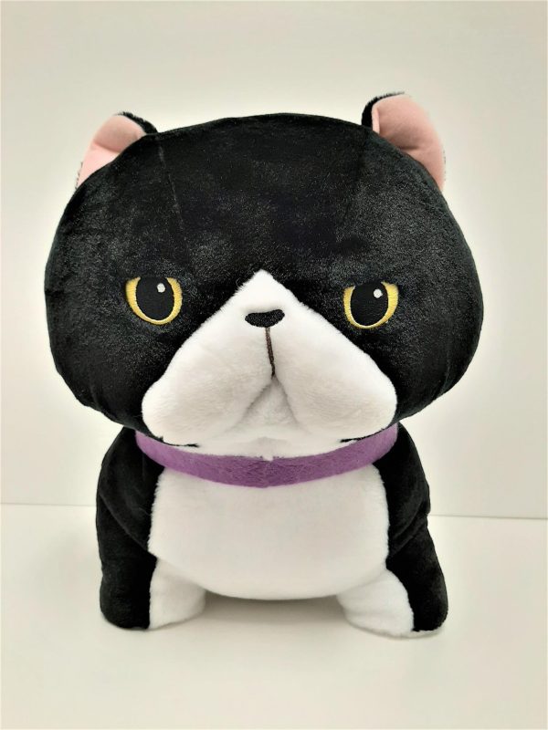 Amuse: Black and White Munchkin Cat 14  Plush Online Hot Sale