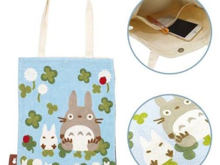 My Neighbour Totoro: Totoro with Clovers Tote Bag Hot on Sale