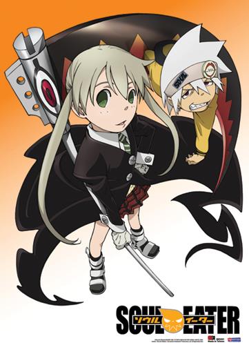 Soul Eater: Maka & Soul Pose Fabric Poster For Discount