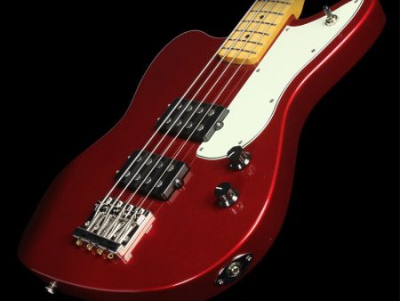 Used Fender Pawn Shop Series Reverse Jaguar Bass Electric Bass Guitar Candy Apple Red For Cheap