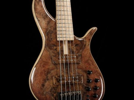 F Bass BN5 5-String Bass Burled Walnut Top 2018 NAMM Display Online now