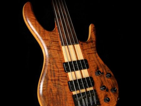 Used 2014 Ken Smith 5-String Fretless GN Electric Bass Guitar Figured Walnut Online Sale