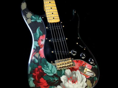 Fender Custom Shop Masterbuilt Yuriy Shishkov Retro Decor Stratocaster Electric Guitar Flowers Online Hot Sale