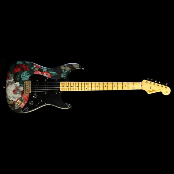 Fender Custom Shop Masterbuilt Yuriy Shishkov Retro Decor Stratocaster Electric Guitar Flowers Online Hot Sale