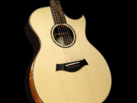 Taylor Custom BTO Grand Auditorium Milagro Brazilian Rosewood and European Spruce Acoustic-Electric Guitar Natural For Sale