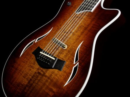 Used 2015 Taylor T5z-12 Custom Twelve String Koa Electric Guitar Shaded Edgeburst For Cheap